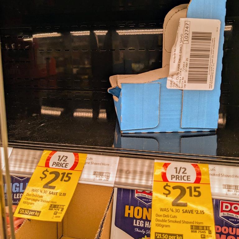 There’s a nifty little trick at Coles and Woolies that can help you lock in sale prices for sold out items. Picture: Facebook/KatiKeki
