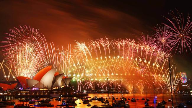 The spectacular view from Mrs Macquarie's Chair in Sydney. Picture: John Feder/The Australian