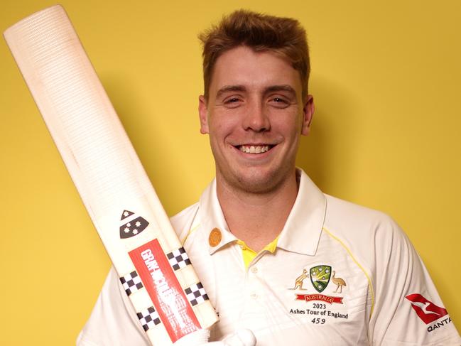 LONDON, ENGLAND - JUNE 02: Cameron Green of Australia poses for a portrait ahead of the 2023 Ashes Test Series on June 02, 2023 in London, England. (Photo by Ryan Pierse - ECB/ECB via Getty Images)