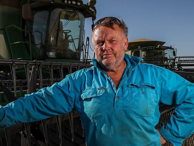 16/12/2020 Barry Large a crop farmer on his farm at MilingPic Colin Murty The Australian