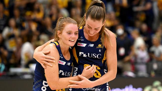 Steph Wood and Cara Koenen have formed a lethal shooting combination. (Photo by Bradley Kanaris/Getty Images)