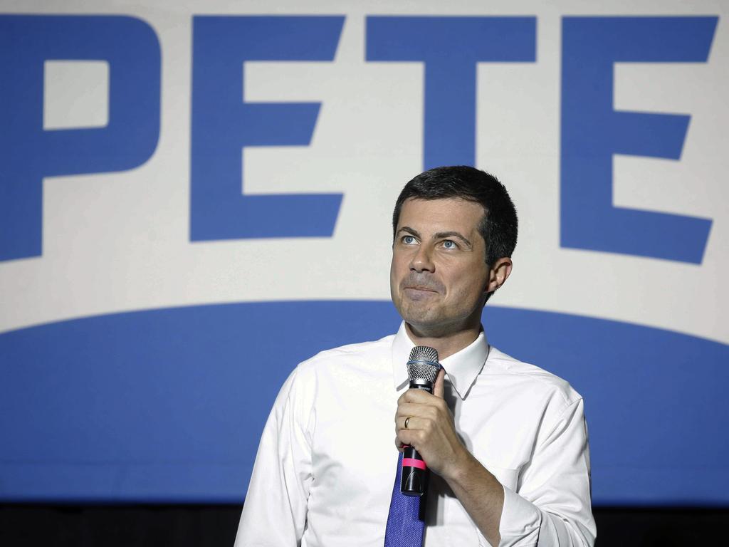 Democratic presidential candidate Pete Buttigieg is expected to quit the presidential race. Picture: Bryon Houlgrave/The Des Moines Register via AP