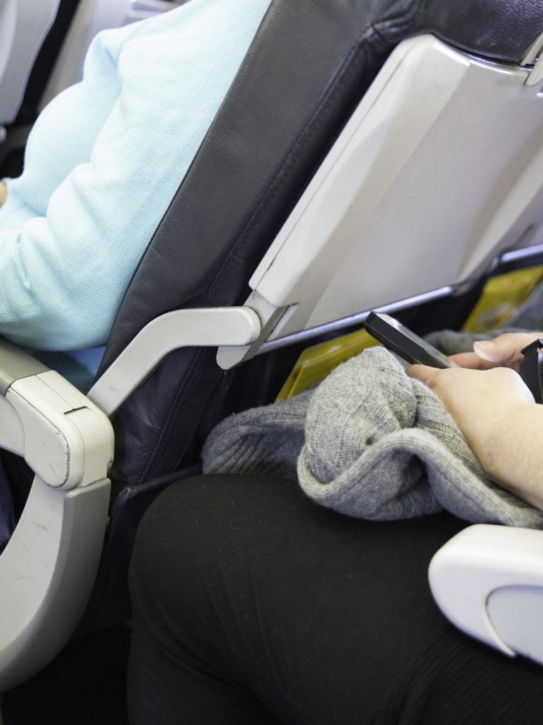 “Don’t be this person,” the Redditor captioned the photo, which was taken by a friend during a recent undisclosed flight. Picture: istock