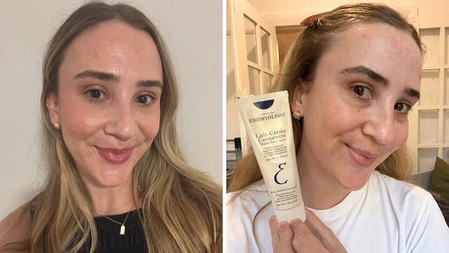 I tried the cult Embryolisse Lait-Creme Concentre Multi-purpose Moisturiser. Picture: news.com.au/Philippa Tonkin.
