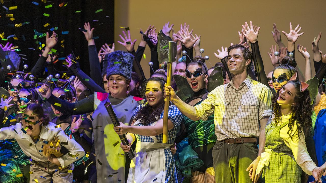 Toowoomba State High School production of the The Wizard of Oz in their new state-of-the-art performance centre. Picture: Kevin Farmer