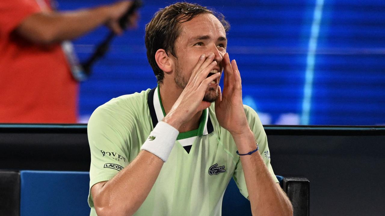 Watch: Daniil Medvedev responds to fans booing after his victory