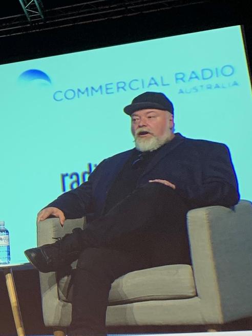 Kyle Sandilands at Australian Commercial Radio Conference in Brisbane.