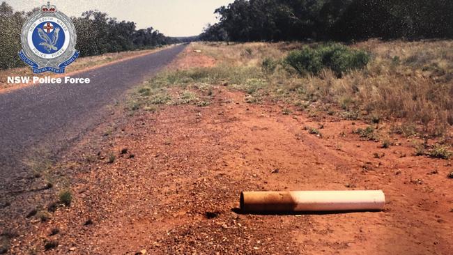 The bizarre armed robbery of a bank plane at Brewarrina in 2000 remains unsolved. The bandits fled in a Holden Commodore, later found torched on the side of a remote road which had been transformed into a makeshift airstrip.