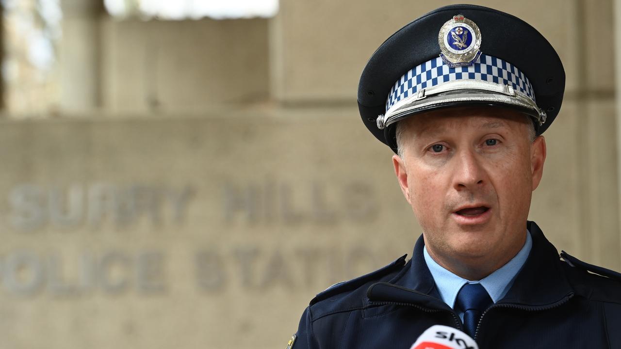 Acting assistant commissioner Paul Dunstan told reporters the owner of the car located the vehicle through a tracking device. Picture: NewsWire / Jeremy Piper