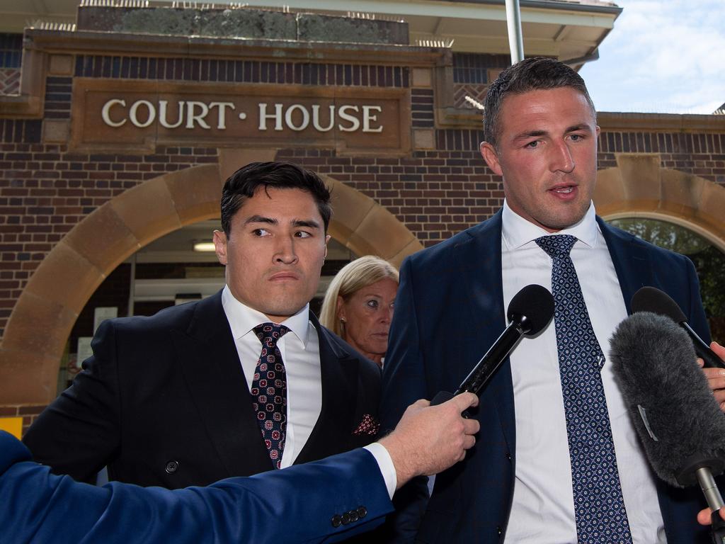 Sam Burgess on Friday had successfully appealed his conviction for intimidating his former father in law Mitchell Hooke. Picture: NCA NewsWire/Bianca De Marchi.