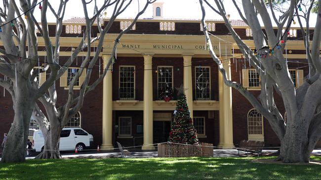 Manly Town Hall, also known as Manly Council Chambers, from various angles.