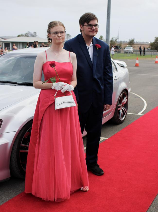 Brooke Williams-Smith and Blake King at the 2023 Kepnock State High School formal.