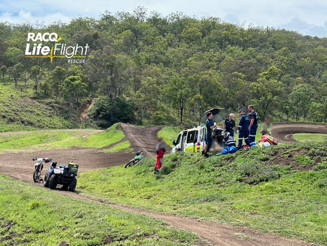 Two Southern Downs riders were hospitalised after separate motorbike accidents over the weekend. (Photo: LifeFlight)