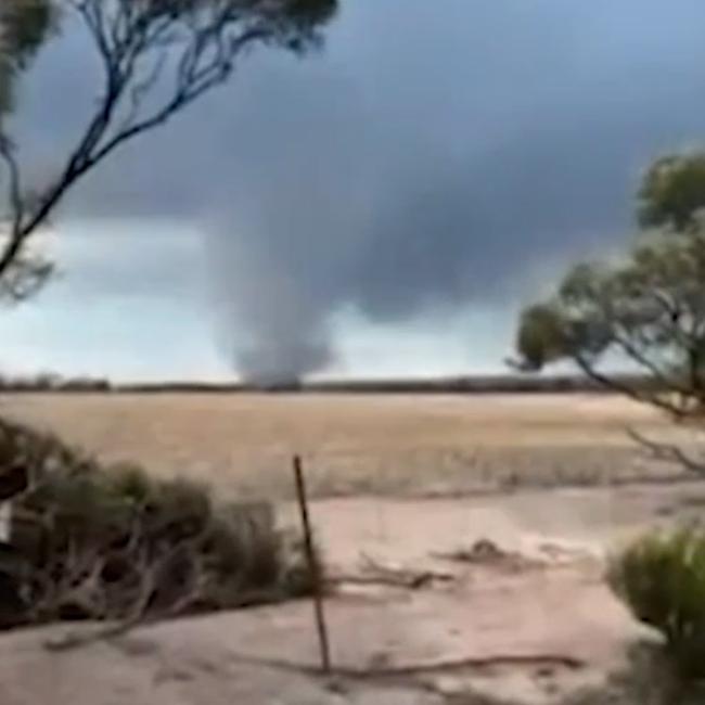 Footage of a separate tornado at Beenong, in WA in 2022. Picture: ABC