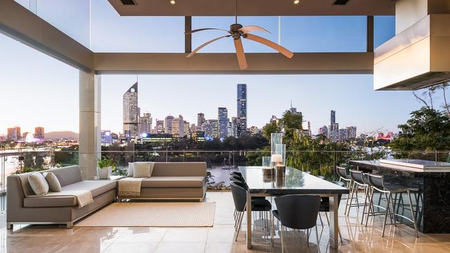 1 Leopard Street, Kangaroo Point boasts stunning views of Brisbane’s CBD. Picture: Supplied