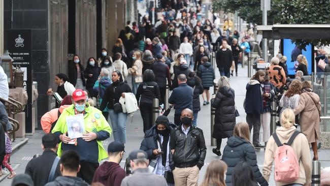 Melbourne CBD is recovering after lockdown. Picture: NCA NewsWire/David Crosling