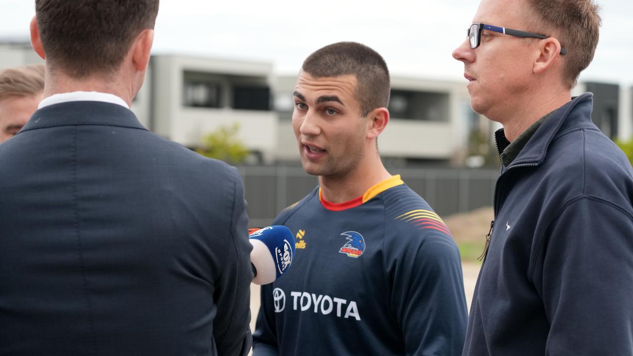 Josh Rachele training with Adelaide's SANFL team earlier this week. Picture: Dean Martin