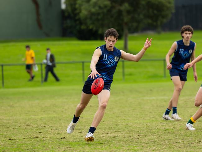 Sam Grlj in action for Camberwell Grammar in the AGSV. Picture: Camberwell Grammar