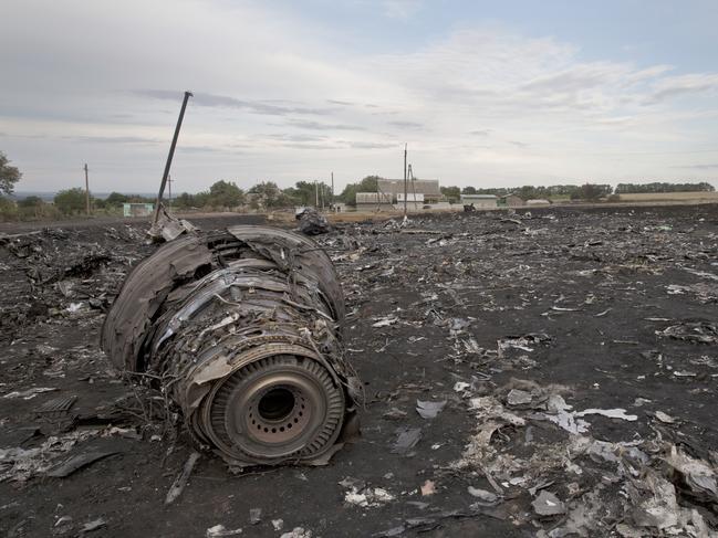 The Grabovo main crash site of flight MH17. Picture: Ella Pellegrini