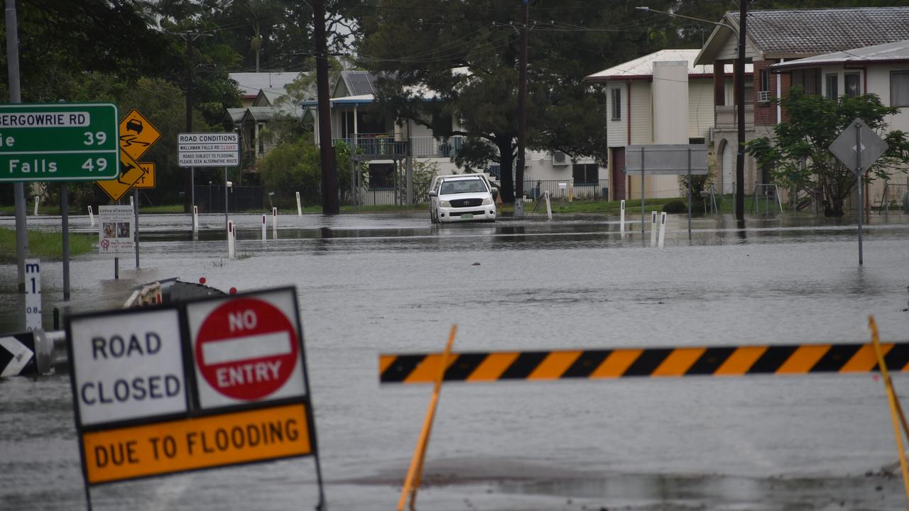 Emergency services called to vehicle in floodwaters, as wet weather continues