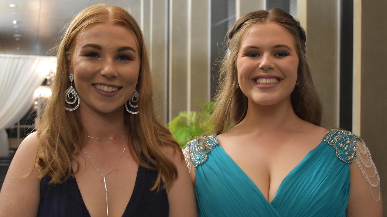 Natalie Symonds and Caitlin Hamilton at the Whitsunday Anglican School formal at the MECC on Saturday September 19. Picture: Zizi Averill