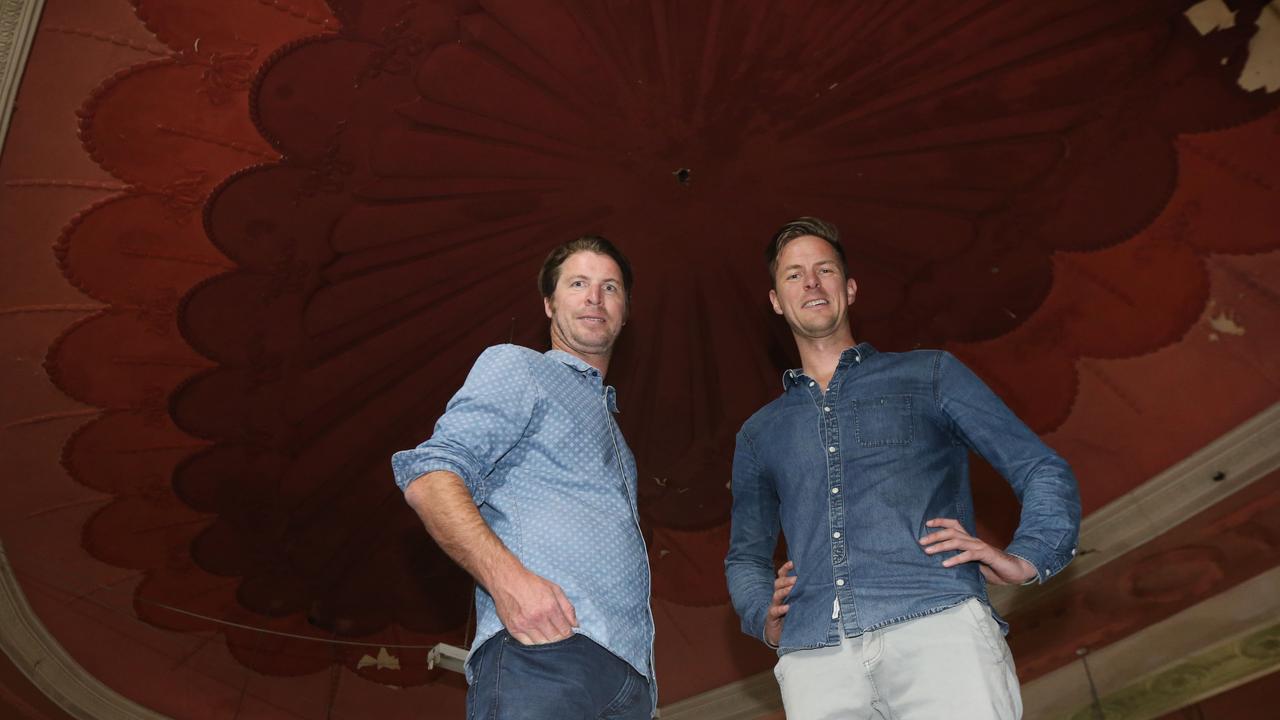 Cam and Andrew Hamilton are revitalising the old Regent Theatre (Dimmeys) into a four-storey office complex. Picture: Peter Ristevski