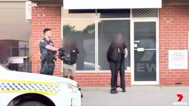 Six people have been arrested, among them four teenagers, over the alleged robbery of a bottle shop in Marden. Picture: 7NEWS