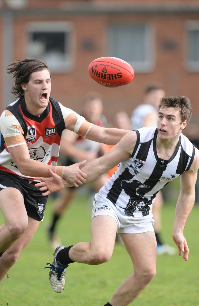 Nic Newman averaged 23 disposals in the VFL in 2014. Picture: Chris Eastman