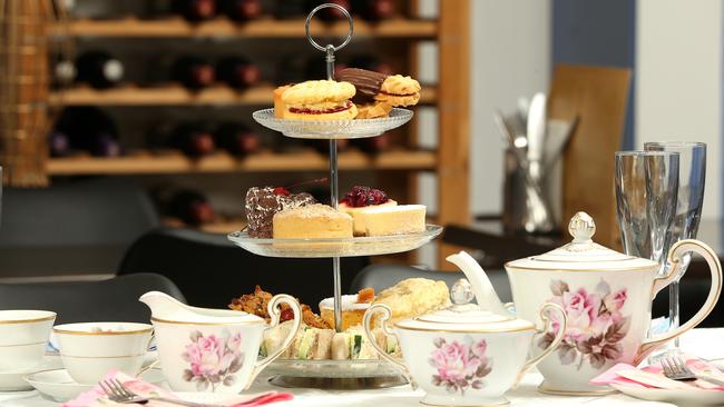 High Tea at Evangelines on Wednesday, April 17, 2019, in Doncaster, Victoria, Australia. Picture: Hamish Blair