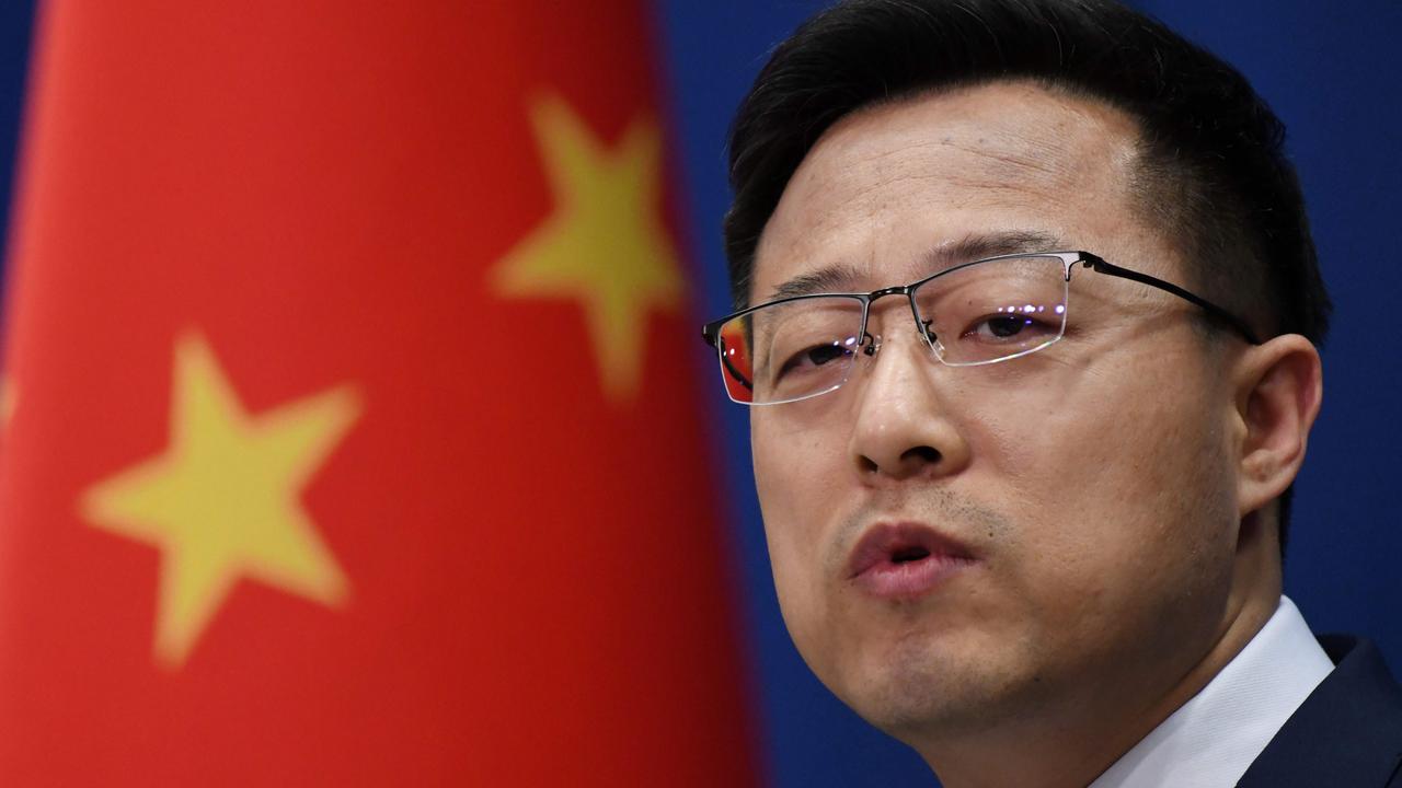 Chinese Foreign Ministry spokesman Zhao Lijian. Picture: Greg Baker/AFP