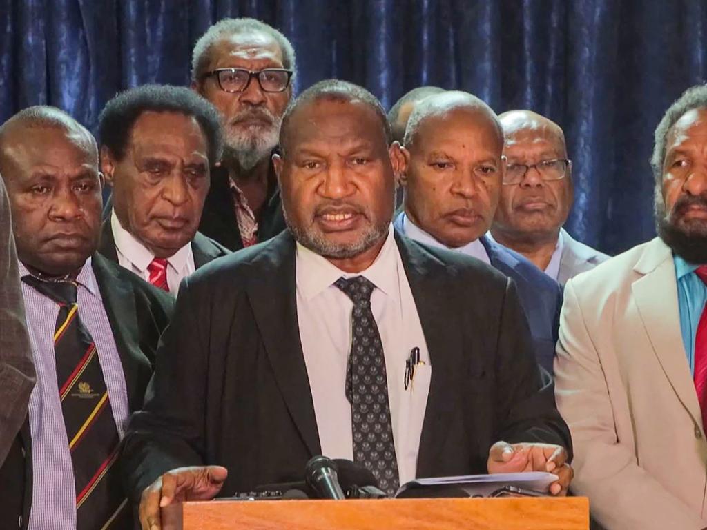 Papua New Guinea Prime Minister James Marape. Picture: Darrell Toll/AFP