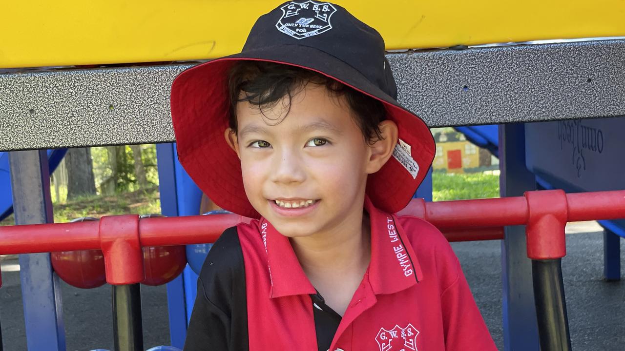 Michael Belletty – Gympie West State School prep students on first day, Monday January 22, 2024.