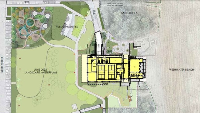 An artist's impression of the proposed $10.2 million refurbishment of Freshwater Surf Life Saving Club. Picture: Bonus + Associates