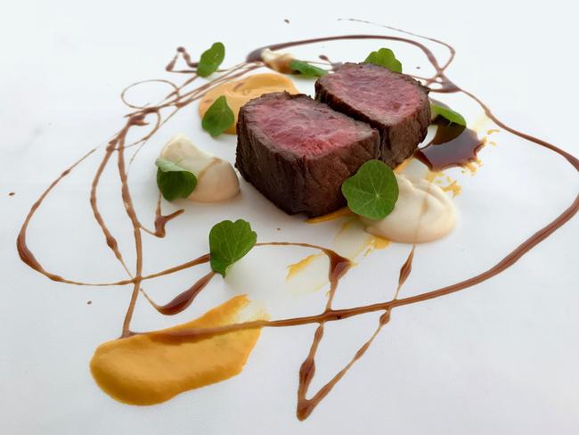 Altitude Restaurant’s Tajima Wagyu Striploin. Picture: Jenifer Jagielski