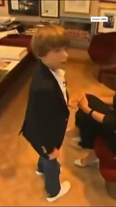 'I like my suitcase!': Video of young Barron Trump speaking unearthed