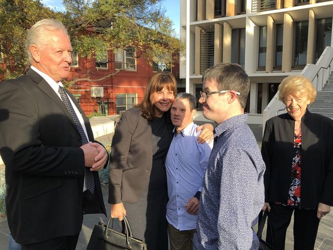 Former Hope Centre volunteers supported Jeff and Gally Dakers during the proceedings on June 14.