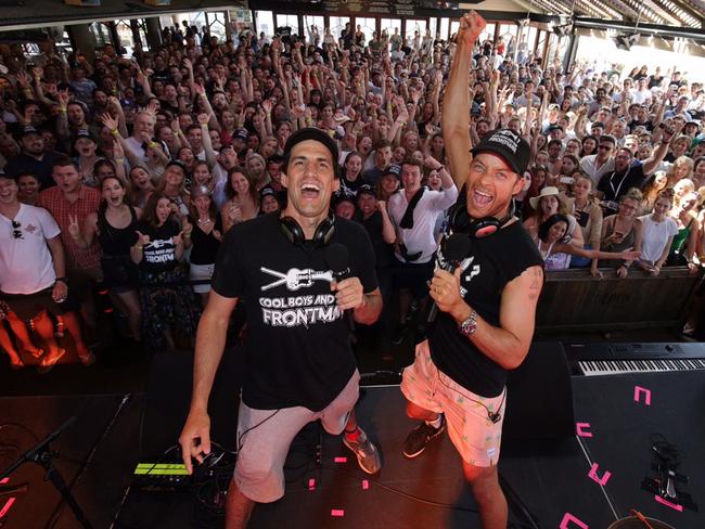 Hamish and Andy in Byron Bay have announced they will go out with a bang and quit radio at the end of next year. Picture: Supplied