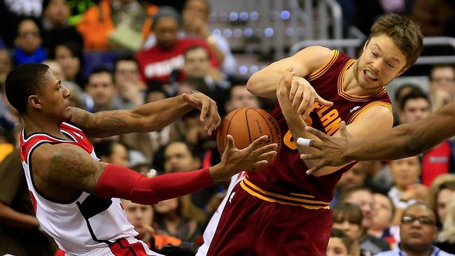 Matthew Dellavedova has won a fan in Wizards star Bradley Beal (left) for his defensive efforts.