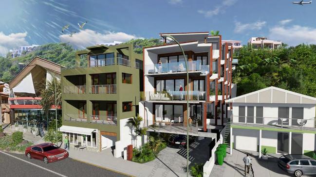 Plans for units in Pacific Parade at Currumbin on the Gold Coast.