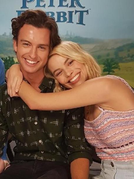 Cameron Robbie with his sister Margot Robbie. Picture: Supplied