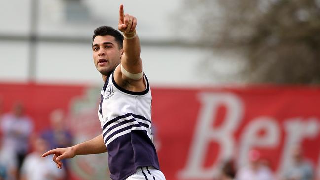 Danny Younan celebrates a goal. Picture: George Salpigtidis