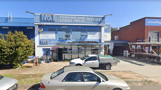 A No. 1 Roofing &amp; Building Supplies store in Mona Vale. Picture: Google