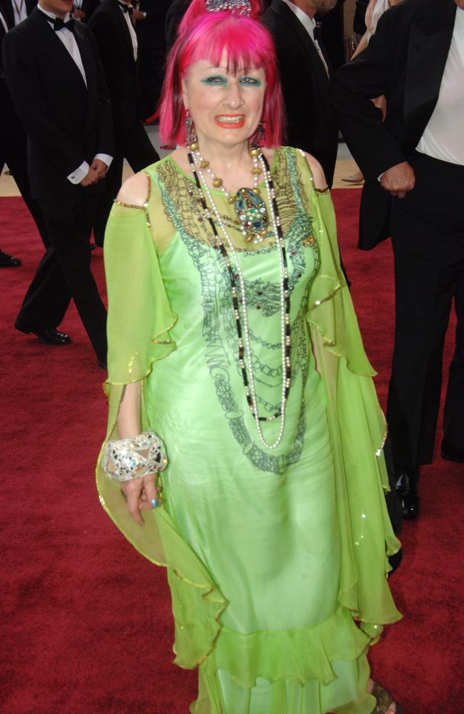 Zandra Rhodes at the The 78th Annual Academy Awards at Kodak Theatre in Hollywood, California. Picture: Getty