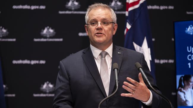 ‘We have followed the medical advice’ has been Scott Morrison’s refrain from the start. Picture: Getty Images