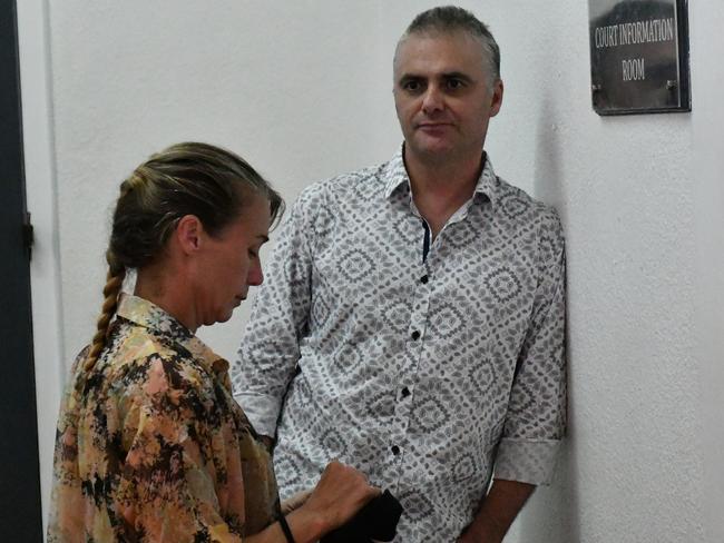 John and Yvette Nikolic at the High Court in Suva today. Picture: Varanisese Bolatagane/ News Corp Australia