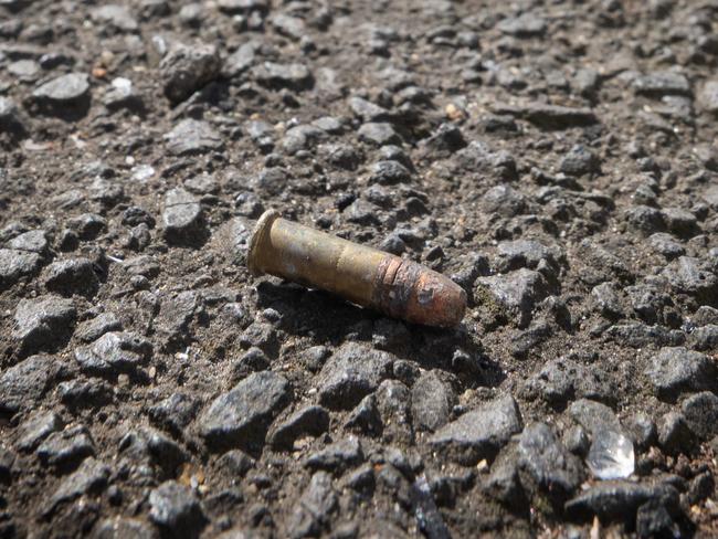 A bullet was located outside of the The Adass Israel Synagogue. Picture: Tony Gough