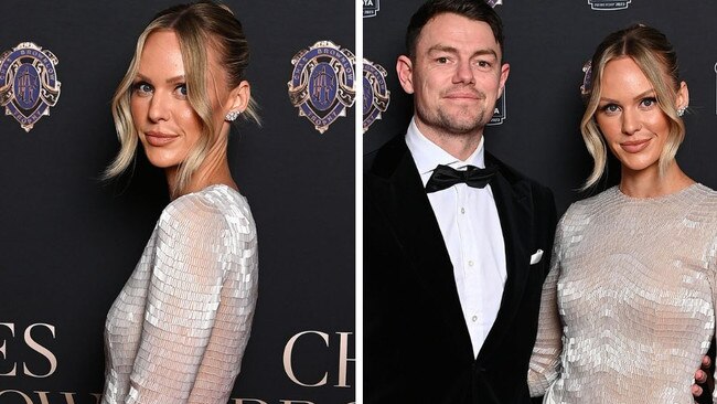 Booty-flashing WAG dominating Brownlows. Picture: