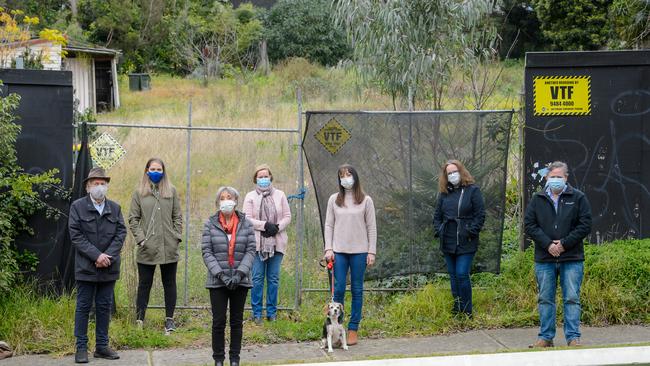 Eaglemont residents say the project will destroy the leafy appeal of their suburb. Picture: Jay Town