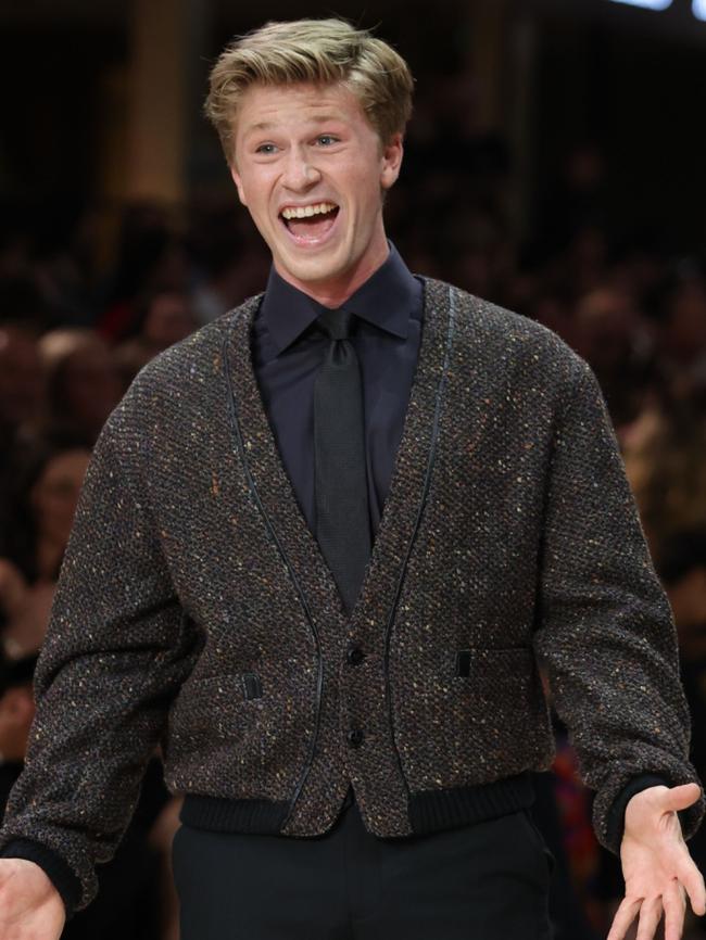 Robert Irwin walks in the Suit Up Runway. Picture: Lucas Dawson Photography