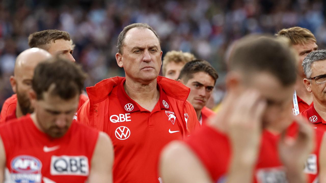 John Longmire took the 2024 grand final defeat hard. Photo: Phil Hillyard.